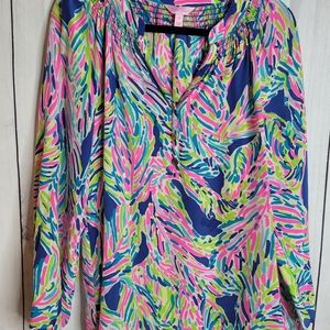 Lily Pulitzer size Large flowy shirt